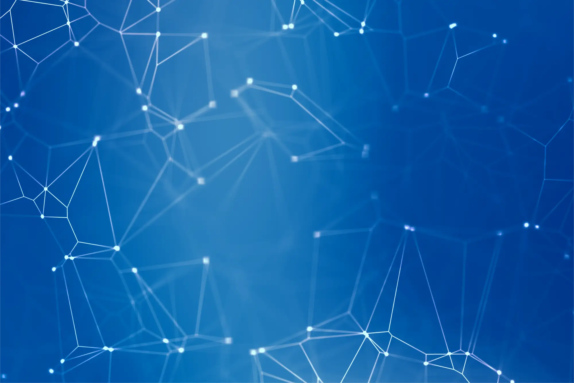 Netværksforbindelse på blå baggrund